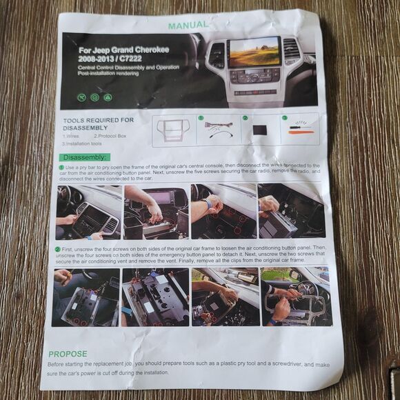 APPLE CARPLAY FOR 2008-2013 JEEP GRAND CHEROKEE ANDROID 12 CAR RADIO STEREO GPS - Picture 4 of 7